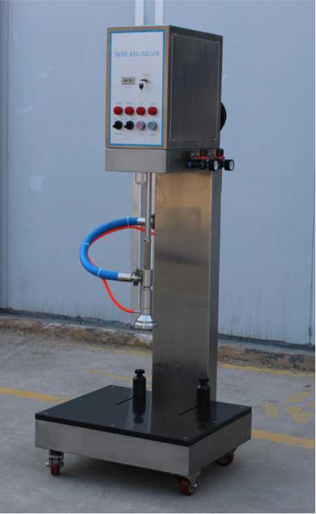 Single head keg filler without flowmeter