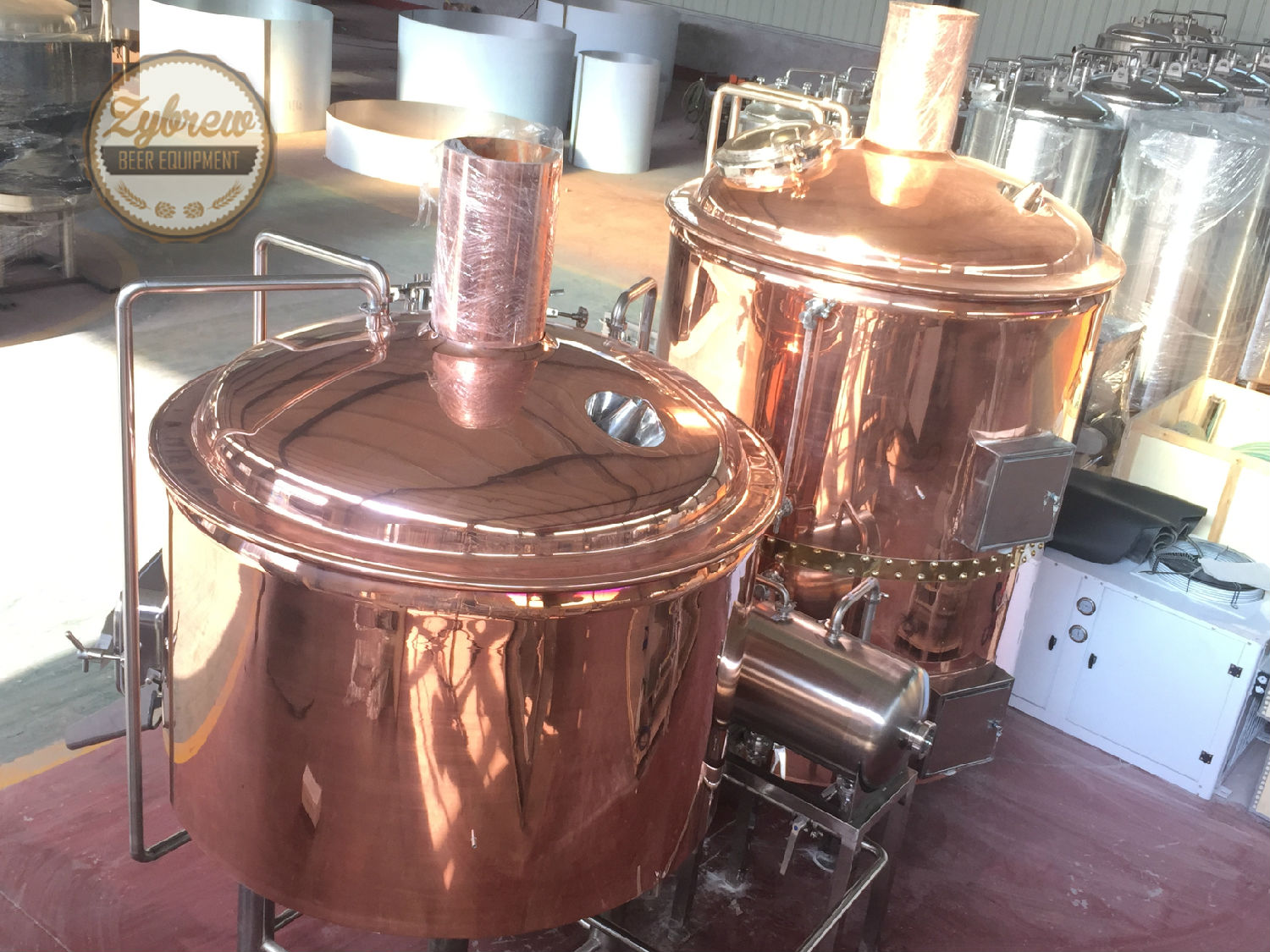 red copper beer brewing equipment