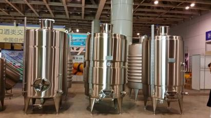 Wine Fermentation tanks with cooling jacket