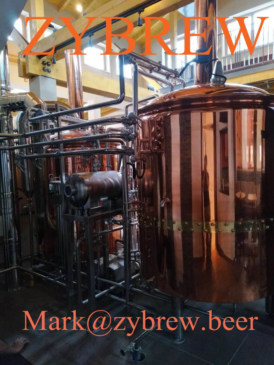 500L copper brewery
