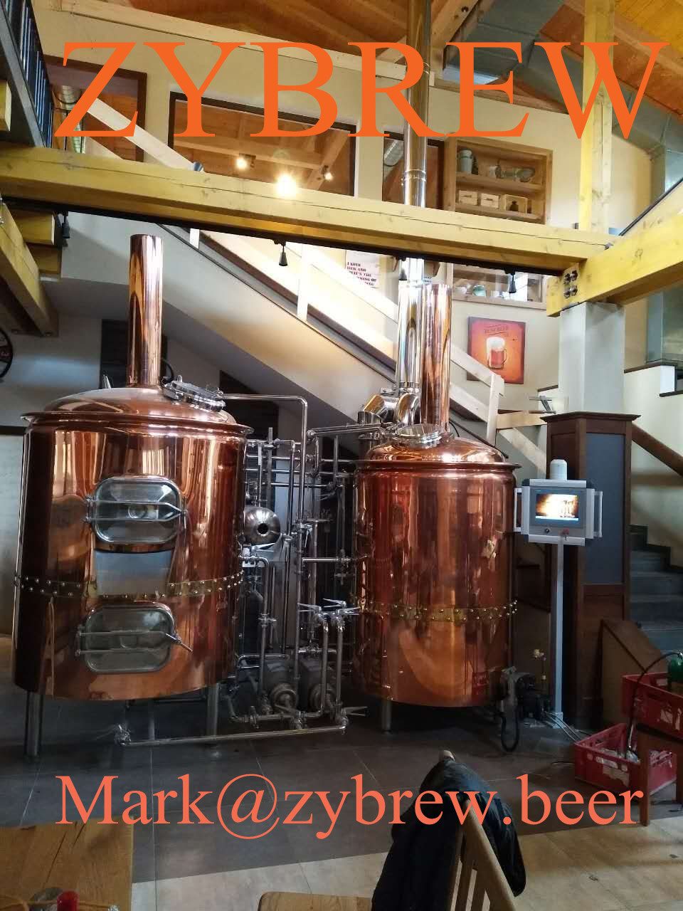 500L copper brewery