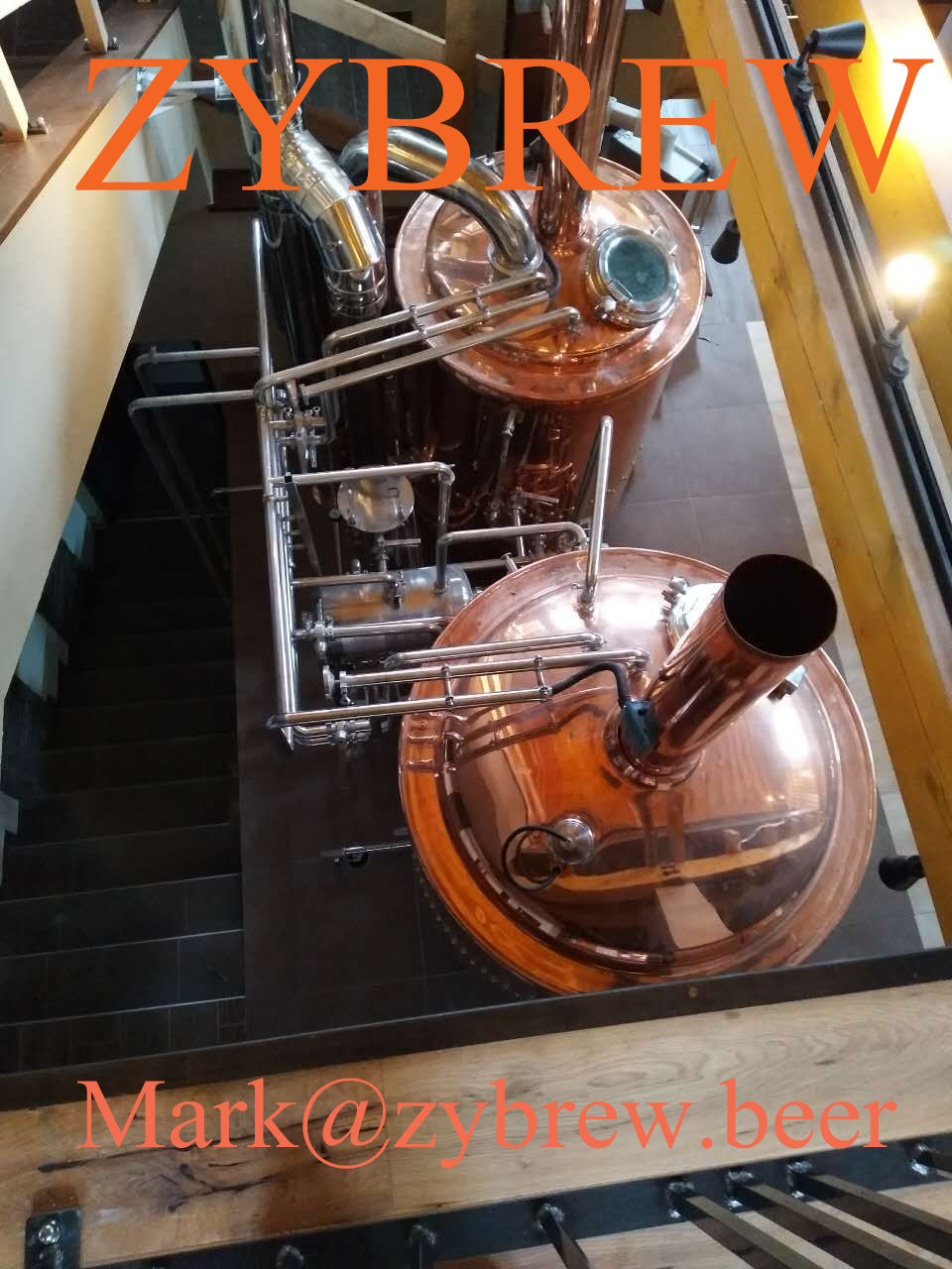 500L copper brewery