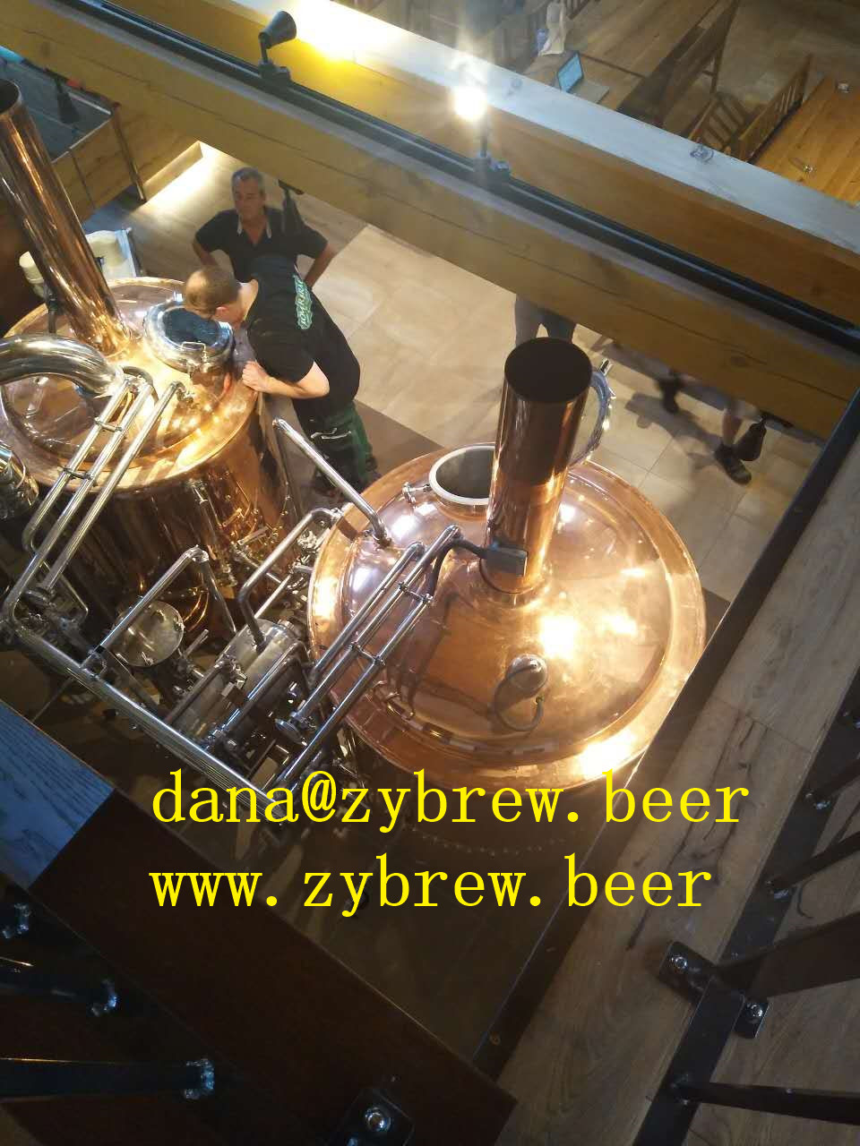 500L red copper brewhouse