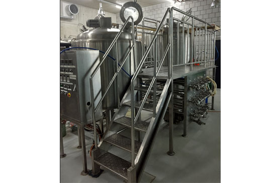 German Style Combined Brewhouse, Gas Fired Three Vessel Combined