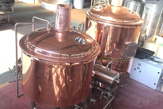 German Style Combined Brewhouse, Gas Fired Three Vessel Combined